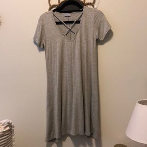 Abbeline Gray short sleeve t-shirt dress